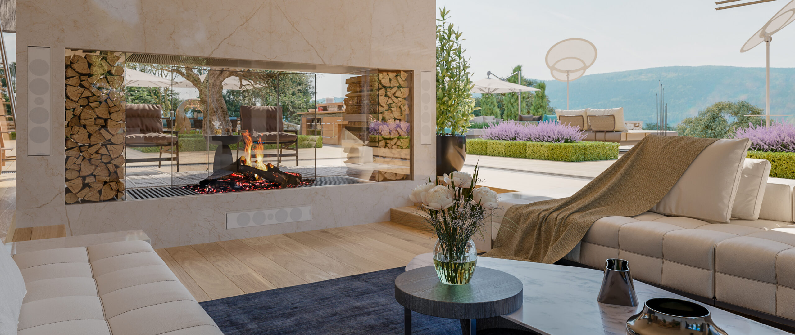 Mediterranean Villa interior and exterior design